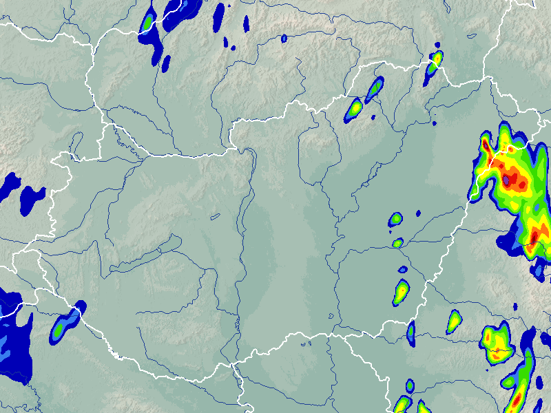 Óráról órára térképeken szemléltetjük, hol alakulhat ki zivatar az országban szerdán.