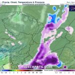 csapadék: eső és hó térkép