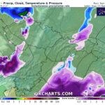 csapadék: eső és hó térkép