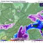 csapadék: eső és hó térkép