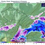 csapadék: eső és hó térkép