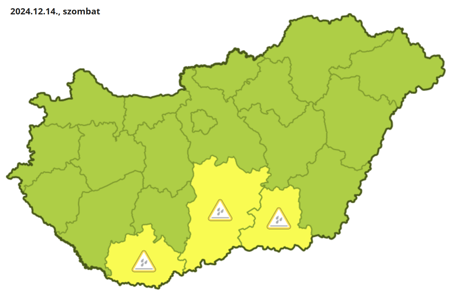 H rom V rmegy ben Figyelmeztetnek nos Es re Kider l Id j r s
